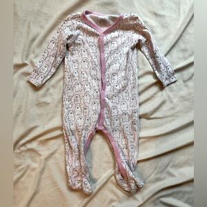 Baby Elements Button Bear Footie Pajamas